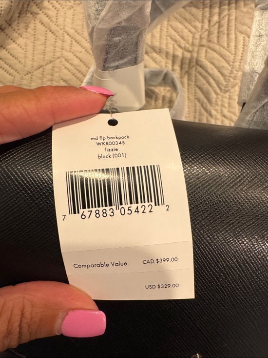 kate spade Black Saffiano Leather Mini Backpack